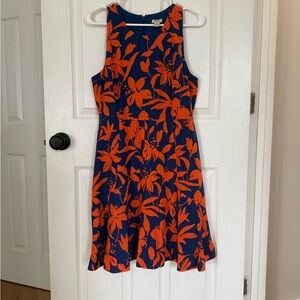 J. Crew Orange Floral Mini Dress